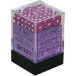 Chessex Opaque 12mm d6 with pips Dice Blocks (36 Dice) - Light Purple w/white