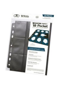 18-Pocket Compact Pages Mini American - Black (10)