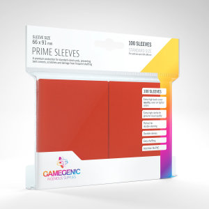 Gamegenic: Standard Prime Sleeves - Red (100)