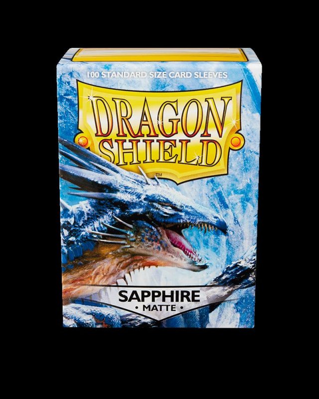 Dragon Shield: Standard Sleeves Matte - Sapphire (100)