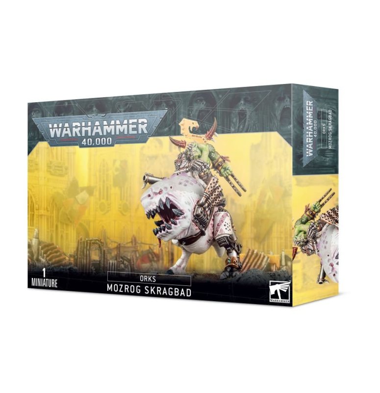 ORKS: MOZROG SKRAGBAD / VIECHBOSS AUF SQUIGOSAURUS