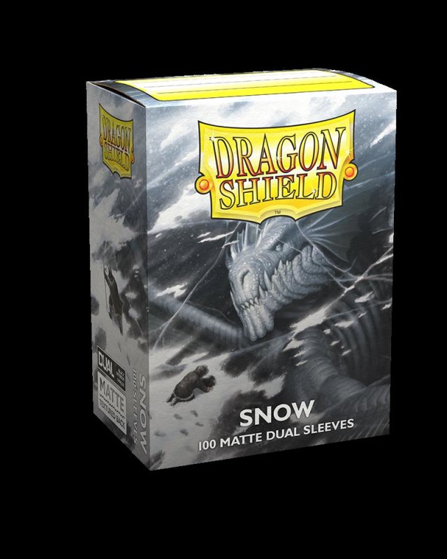 Dragon Shield: Standard Sleeves Dual Matte - Snow (100)