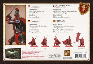 A Song of Ice & Fire: Lannister Redcloaks (Rotröcke von Haus Lennister)