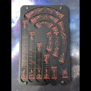 Space Templates black/red with Trays and Tokens (f&uuml;r...