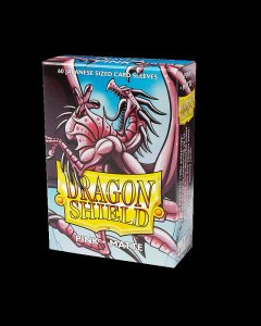 Dragon Shield: Japanese Small Sleeves - Pink Matte (60)