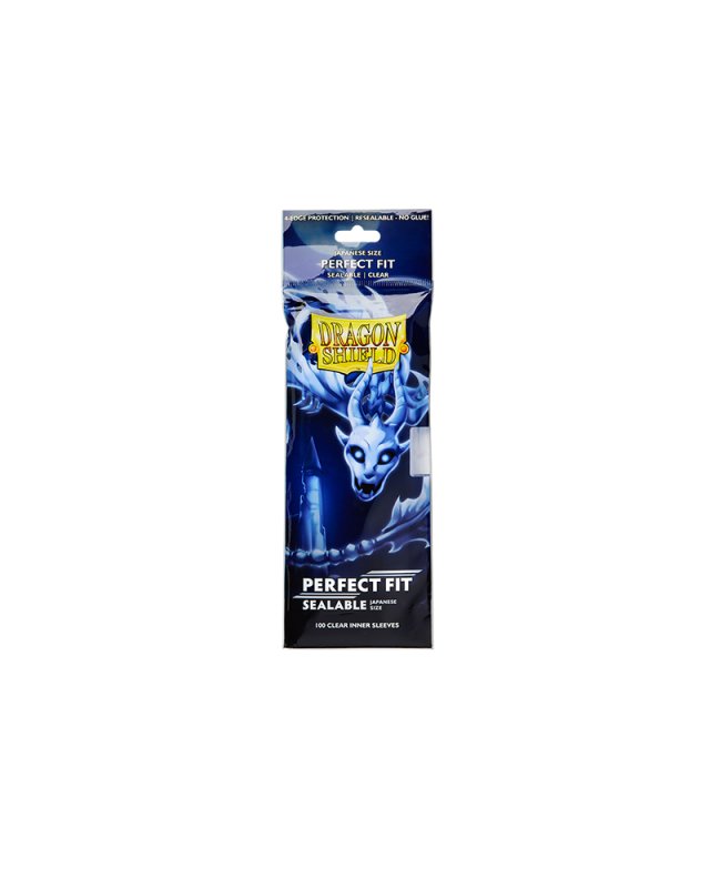 Dragon Shield: Japanese Size Perfect Fit Inner Sleeves Clear - Sealable (100)