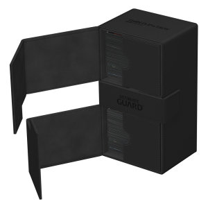 Ultimate Guard: Twin FlipnTray Deck Case 200+ Xenoskin - Monocolor Black