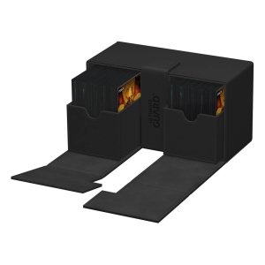 Ultimate Guard: Twin FlipnTray Deck Case 200+ Xenoskin - Monocolor Black