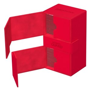 Ultimate Guard: Twin FlipnTray Deck Case 200+ Xenoskin - Monocolor Red