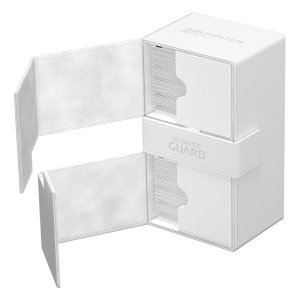 Ultimate Guard: Twin FlipnTray Deck Case 200+ Xenoskin - Monocolor White