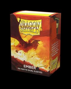 Dragon Shield: Standard Sleeves Dual Matte - Ember (100)