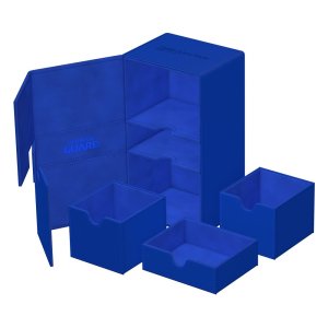 Ultimate Guard: Twin FlipnTray Deck Case 200+ Xenoskin - Monocolor Blue