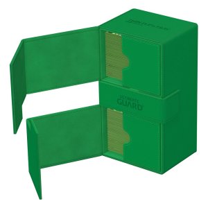 Ultimate Guard: Twin FlipnTray Deck Case 200+ Xenoskin - Monocolor Green