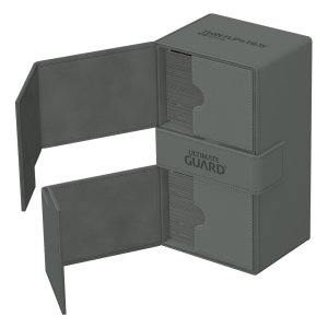 Ultimate Guard: Twin FlipnTray Deck Case 200+ Xenoskin - Monocolor Grey