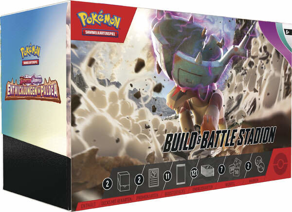 Pokemon: Karmesin & Purpur KP02 Entwicklungen in Paldea - Build & Battle Stadion (DE)