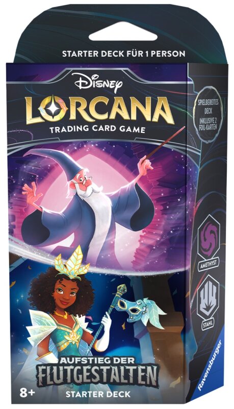 Disney Lorcana: Aufstieg der Flutgestalten - Starter Deck "Amethyst | Stahl" (DE)