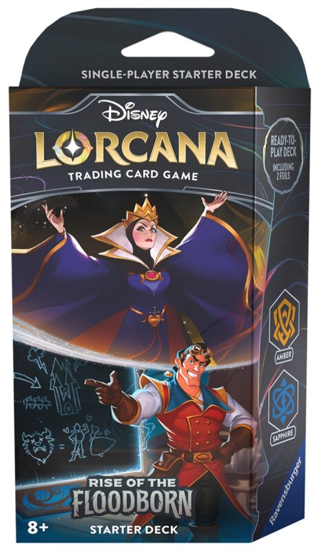 Disney Lorcana: Rise of the Floodborn - Starter Deck "Amber | Sapphire" (EN)
