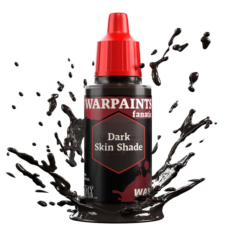 The Army Painter - Warpaints Fanatic Wash: Dark Skin Shade (18ml)