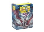 Dragon Shield: Standard Sleeves Dual Matte - Cobalt Silver (100)