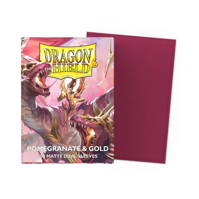 Dragon Shield: Standard Sleeves Dual Matte - Pomegranate Gold (100)