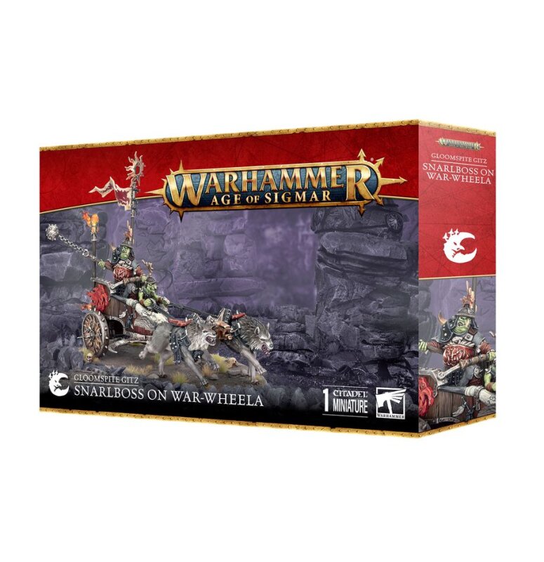 GLOOMSPITE GITZ: SNARLBOSS ON WAR-WHEELA * FLETSCHABOSS AUF KRIEGSWAGN