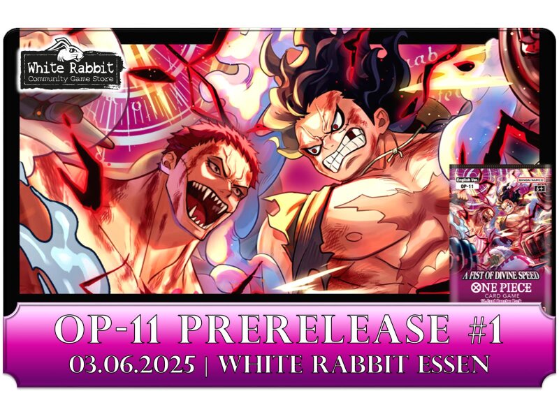 (E 03.06.2025) One Piece: OP-11 Prerelease #1