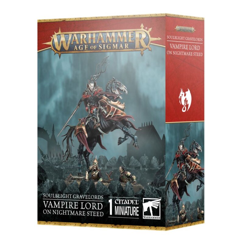 SOULBLIGHT GRAVELORDS: VAMPIRE LORD ON NIGHTMARE STEED * VAMPIRFÜRST AUF NACHTMAHR