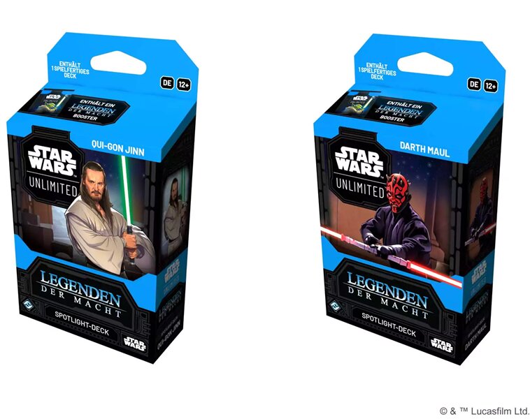 Star Wars: Unlimited - Legenden der Macht Spotlight Deck Set DE (2 Decks)