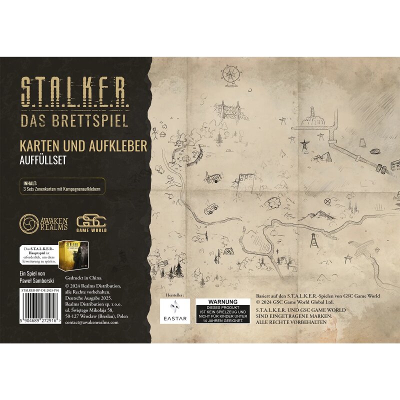 STALKER: Das Brettspiel – Karten und Aufkleber Auffüllset (DE)