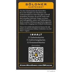 Star Wars: Legion – Söldner Kartenset (DE)