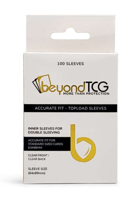 beyondTCG: Accurate Fit - Topload Inner Sleeves Clear (100)