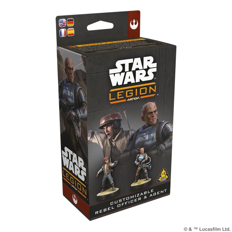 Star Wars: Legion – Customizable Rebel Officer & Agent (DE, EN, FR, SP)