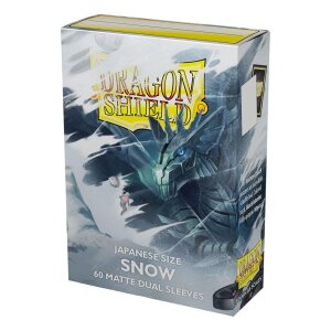 Dragon Shield: Japanese size Dual Matte Sleeves - Snow...