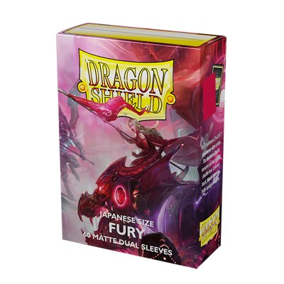 Dragon Shield: Japanese size Dual Matte Sleeves - Fury (60 Sleeves)