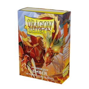 Dragon Shield: Japanese size Dual Matte Sleeves - Ember...