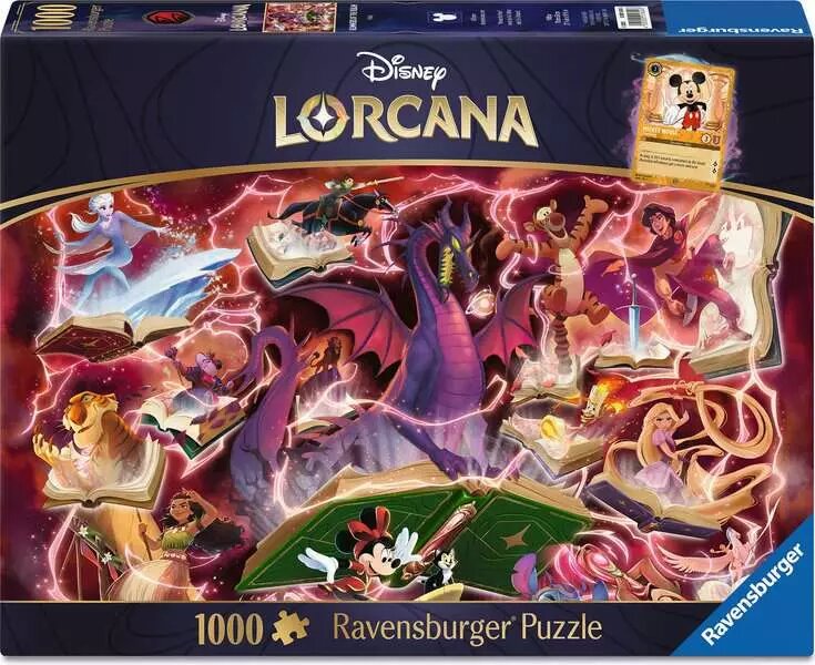 Erwachsenenpuzzle 1000 Teile: Disney Lorcana Glimmers of the Realm - Ruby