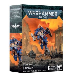 SPACE MARINES: CAPTAPIN MIT SPRUNGMODUL UND EHRENSCHILD
