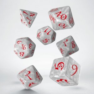 Classic RPG Dice Pearl/Red (7)