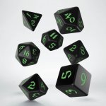 Classic Runic Dice Black/Green (7)