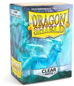 Dragon Shield: Standard Sleeves Matte - Clear (100)