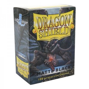 Dragon Shield: Standard Sleeves Matte - Black (100)