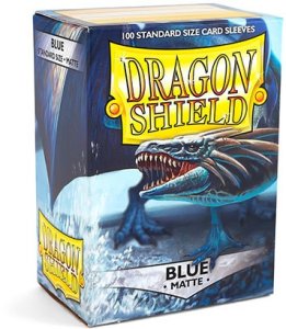 Dragon Shield: Standard Sleeves Matte - Blue (100)