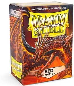 Dragon Shield: Standard Sleeves Matte - Red (100)