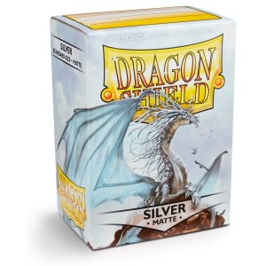 Dragon Shield: Standard Sleeves Matte - Silver (100)
