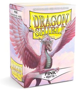 Dragon Shield: Standard Sleeves Matte - Pink (100)