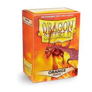 Dragon Shield: Standard Sleeves Matte - Orange (100)