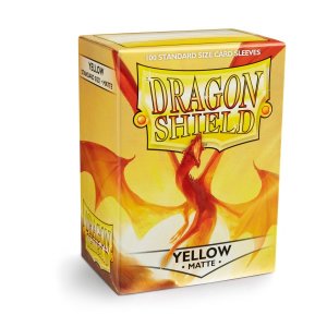 Dragon Shield: Standard Sleeves Matte - Yellow (100)