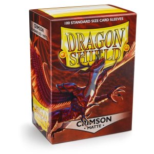 Dragon Shield: Standard Sleeves Matte - Crimson (100)