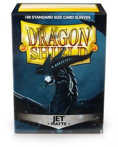 Dragon Shield: Standard Sleeves Matte - Jet (100)
