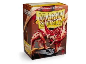 Dragon Shield: Standard Sleeves Matte - Ruby (100)